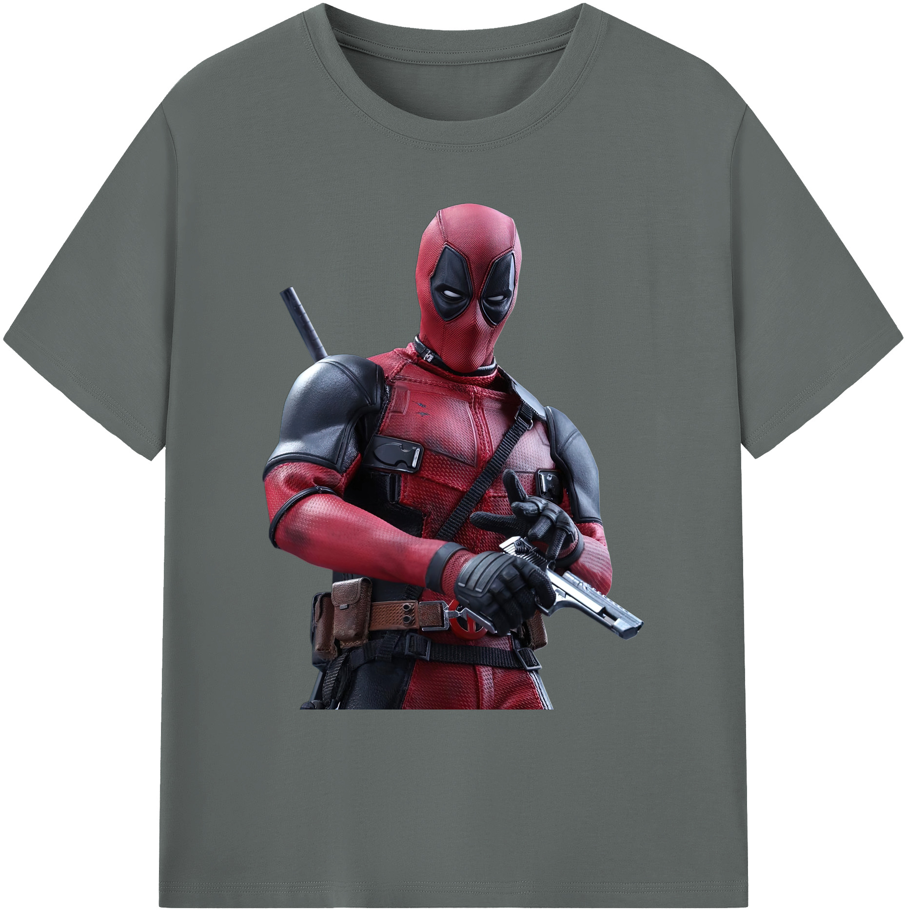 （画像用） Deadpool デッドプール 綿100％ メンズ半袖Tシャツ｜肌触りやわらか＆通気性